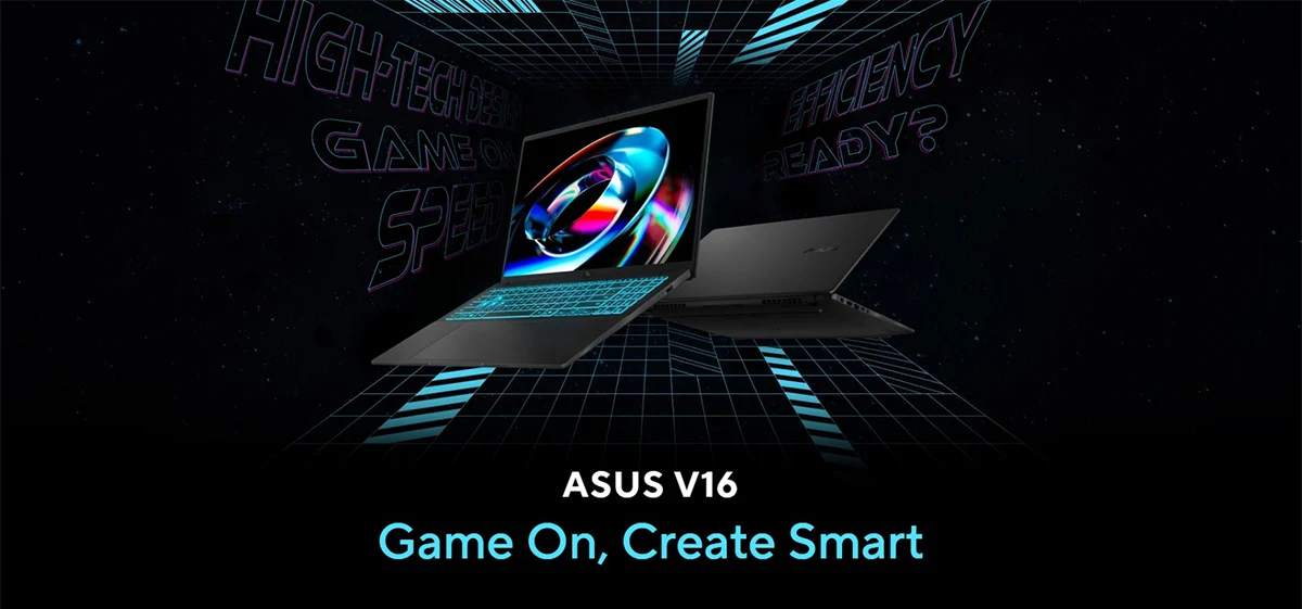 ASUS V16 V3607VH-RP026W Intel Core 5 210H 16GB RAM 1TB SSD RTX 5050 Graphics 16" WUXGA Display Gaming Laptop ASUS V16 V3607VH-RP026W Intel Core 5 210H 16GB RAM 1TB SSD RTX 5050 Graphics 16" WUXGA Display Gaming Laptop